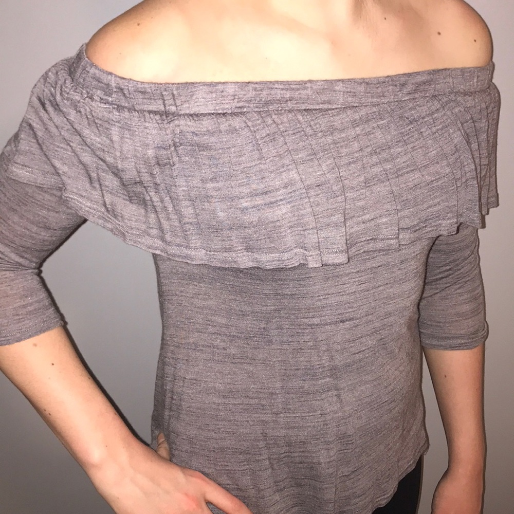 Anthropology off the shoulder shirt
